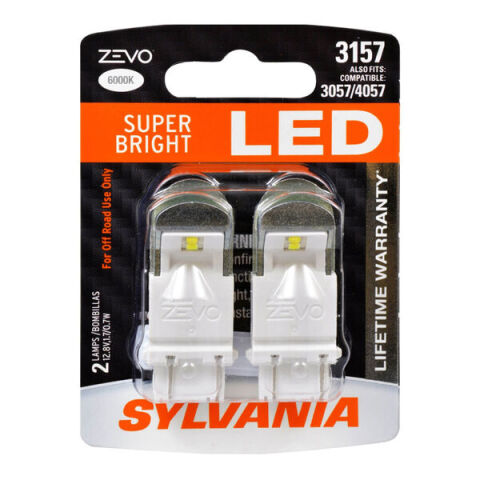 SYLVANIA 3157 WHITE ZEVO LED Mini, 2&nbsp;Pack