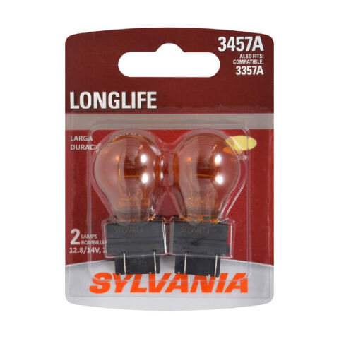 SYLVANIA 3457A Long Life Mini Bulb, 2&nbsp;Pack