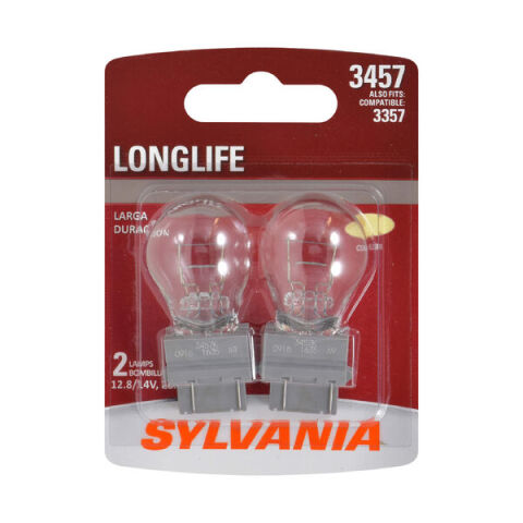 SYLVANIA 3457 Long Life Mini Bulb, 2&nbsp;Pack