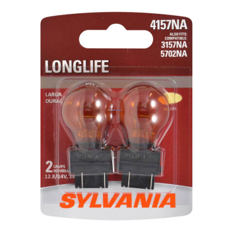 SYLVANIA 4157NA Long Life Mini Bulb, 2&nbsp;Pack