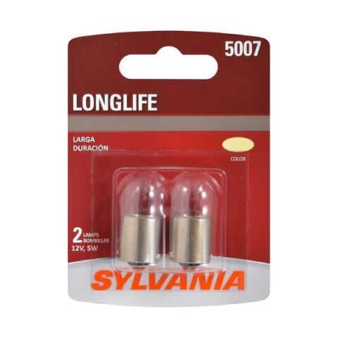 SYLVANIA 5007 Long Life Mini Bulb, 2&nbsp;Pack