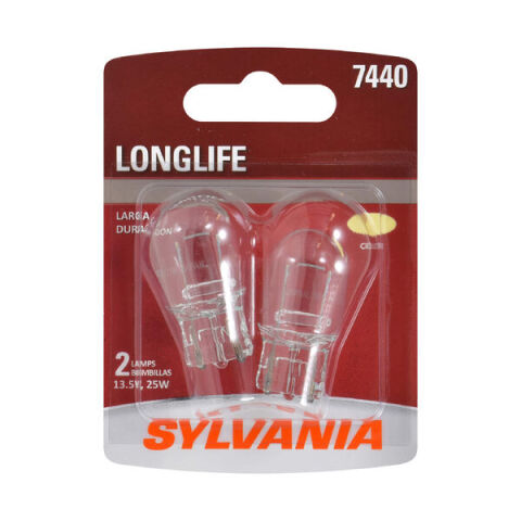 SYLVANIA 7440 Long Life Mini Bulb, 2&nbsp;Pack