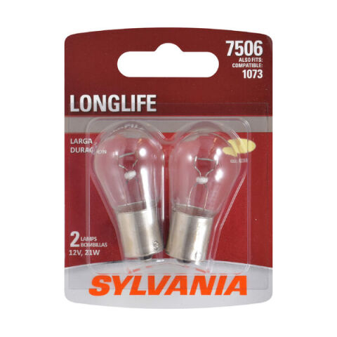 SYLVANIA 7506 Long Life Mini Bulb, 2&nbsp;Pack
