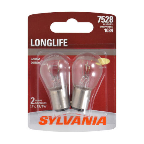 SYLVANIA 7528 Long Life Mini Bulb, 2&nbsp;Pack