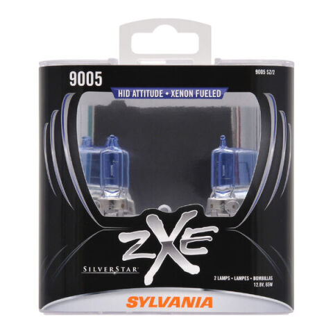 SYLVANIA 9005 SilverStar zXe Halogen Headlight Bulb, 2&nbsp;Pack