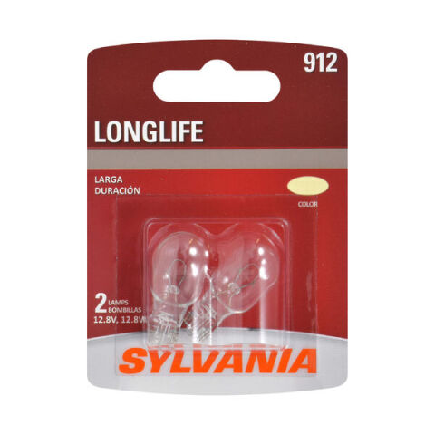 SYLVANIA 912 Long Life Mini Bulb, 2&nbsp;Pack