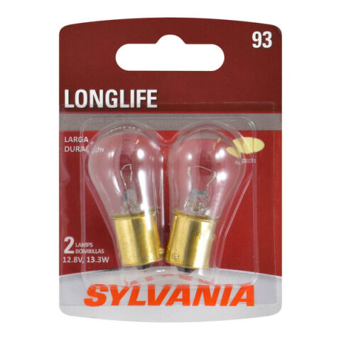 SYLVANIA 93 Long Life Mini Bulb, 2&nbsp;Pack