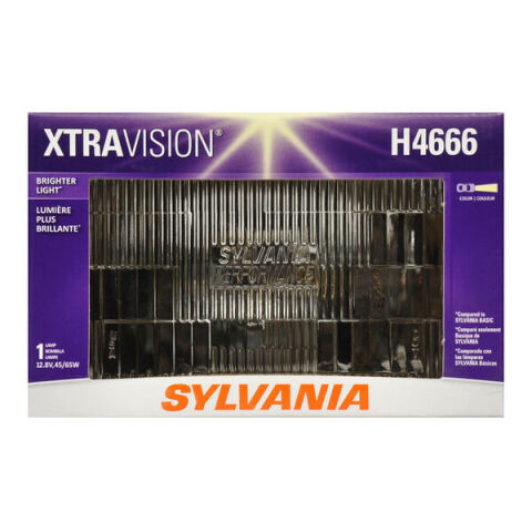 SYLVANIA H4666 XtraVision Sealed Beam Headlight, 1&nbsp;Pack