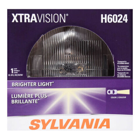 SYLVANIA H6024 XtraVision Sealed Beam Headlight, 1&nbsp;Pack