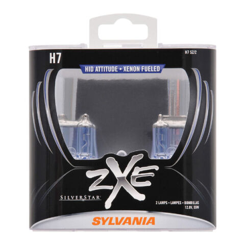 SYLVANIA H7 SilverStar zXe Halogen Headlight Bulb, 2&nbsp;Pack