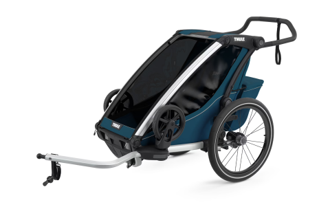 Thule Chariot Cross, 1-Seat Multisport Bike Trailer, Majolica&nbsp;Blue