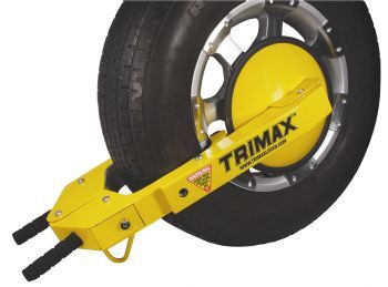 ADJUSTABLE WHEEL LOCK. FITS NEARLY ALL 10