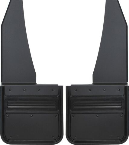 GATORBACK UNIVERSAL OFFSET MUD FLAPS - BLACK/AL