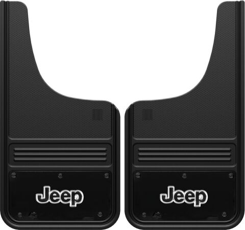 Gatorback Jeep Mud Flaps - Black/Wrap 12x23