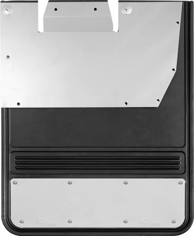 Gatorback CR Mud Flaps - SS For 10-25 Ram 3500 Dually; Rear,&nbsp;19x24