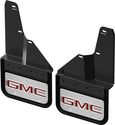 Gatorback CA GMC Logo Mud Flaps - Red For 20-25 Sierra 2500/3500HD;&nbsp;Front