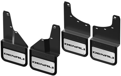 Gatorback CA Denali Mud Flaps - Black For 20-25 Sierra 2500/3500HD; Front &&nbsp;Rear