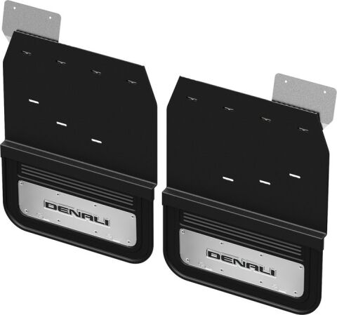 Gatorback CN Denali Mud Flaps - Black For 20-25 Sierra 3500HD&nbsp;Dually