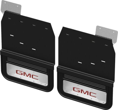 Gatorback CN GMC Logo Mud Flaps - Red For 20-25 Sierra 3500HD Dually;&nbsp;Rear