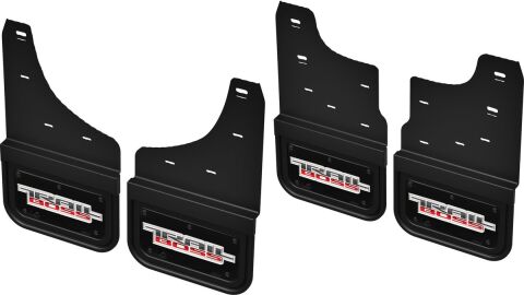 Gatorback CN Trail Boss Mud Flaps - Black/Wrap For 19-25 Silverado 1500 (Not ZR2); Front &&nbsp;Rear