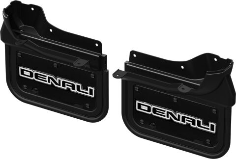 Gatorback CR Denali Mud Flaps - Black/Wrap For 20-25 Sierra 2500HD/3500HD;&nbsp;Front