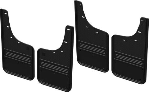 Gatorback CR Mud Flaps - No Plate For 20-25 Silverado 2500/3500HD SRW; Front &&nbsp;Rear
