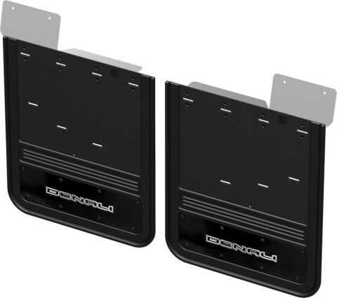 20+ GMC Sierra 3500HD Dually Denali GB Mud Flaps Rear w/ SS Denali&nbsp;Plates