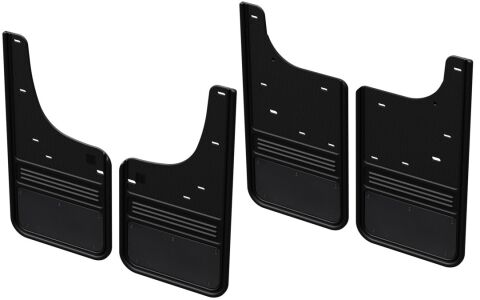 Gatorback CR Mud Flaps - Black/AL For 19-25 Sierra 1500; Front &&nbsp;Rear