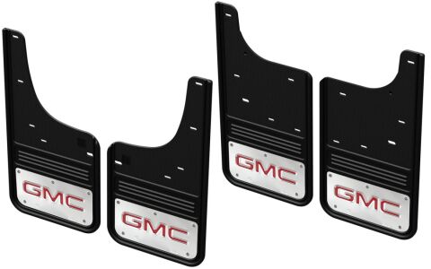 Gatorback CR GMC Mud Flaps - Red - Front & Rear For 19-24 Sierra&nbsp;1500
