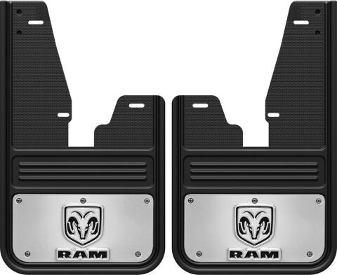Gatorback CR RAM V Mud Flaps For 09-23 Ram 1500 Classic; 10-23 HD w/ Flares;&nbsp;Front