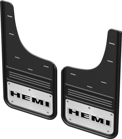 Gatorback CR HEMI Mud Flaps For 19-24 Ram 1500 New Body w/ OEM Wheel Well Liner;&nbsp;Front