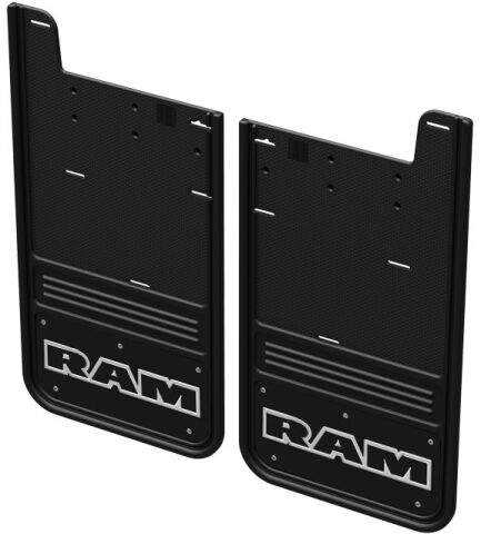 Gatorback CR RAM Text Mud Flaps - Black/Wrap For 19-24 Ram HD New Body;&nbsp;Rear