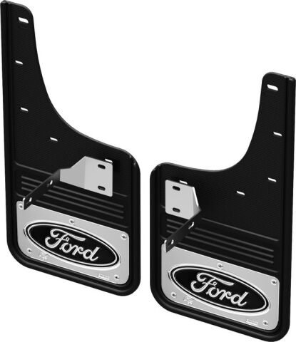 Gatorback CR Ford Logo Mud Flaps - Black For 23-25 F-250/F-350 (Not Tremor);&nbsp;Front
