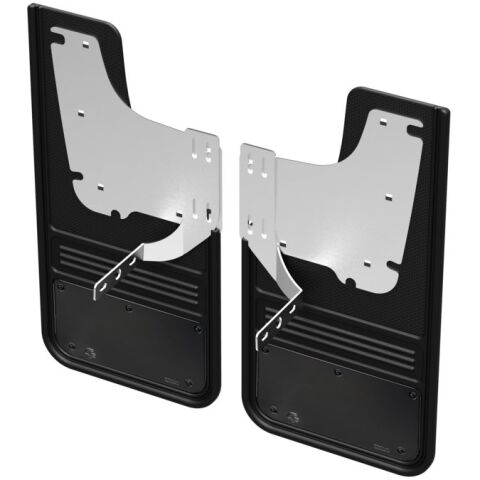Gatorback CR Mud Flaps - Gunmetal For 17-22 F-250/350;&nbsp;Front