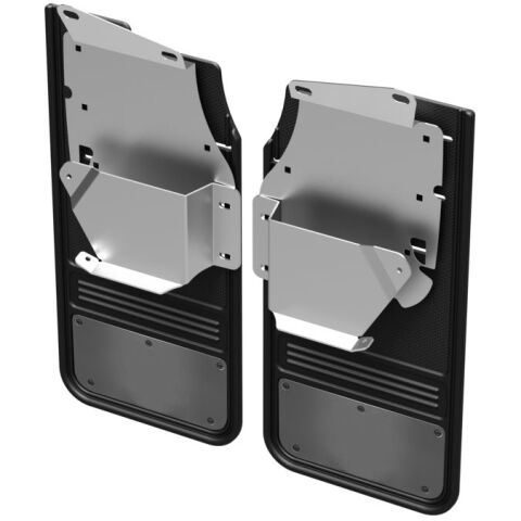 Gatorback CR Mud Flaps - Gunmetal For 17-22 F-250/350;&nbsp;Rear