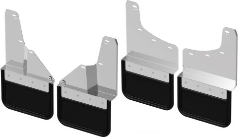 Gatorback CS Mud Flaps - No Plate For 20-25 Sierra 2500/3500HD; Front &&nbsp;Rear