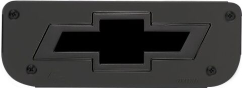 Gatorback Chevrolet Logo Plate - Gunmetal 8.2x3