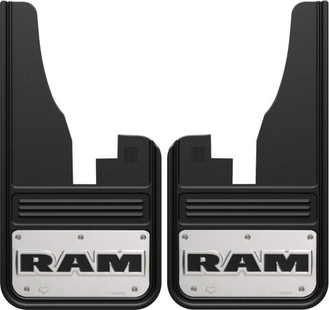 Gatorback Ram Text Mud Flaps For 09-18 Ram 1500 (19-23 Classic), 10-23 Ram 25/3500