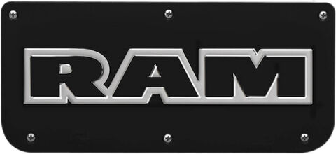 Gatorback RAM Text Plate - Black/Wrap 12.2x5.6