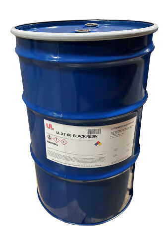 UL XT 66HP 1:1 COAT B BLACK RESIN DRUM - OPEN&nbsp;HEAD
