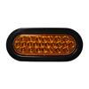 Oval LED Warning Light Kit Quad Flash&nbsp;Amber
