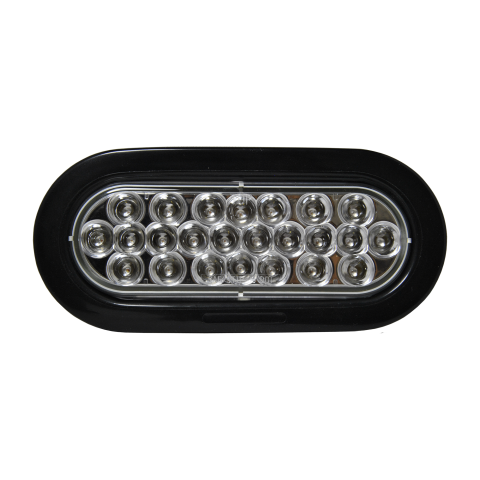 LED Oval 24-dio Clear, Closed Grommet & Pigtail&nbsp;Kit