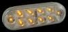 LED Oval Signal/Park Clear Lens Lamp Amber -&nbsp;10-dio