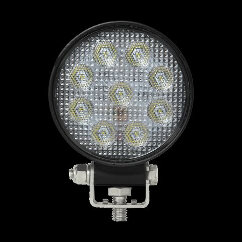Round LED Flood Lamp (1,755 Lumens) w/ Adjustable Stainless Steel Mounting Bracket