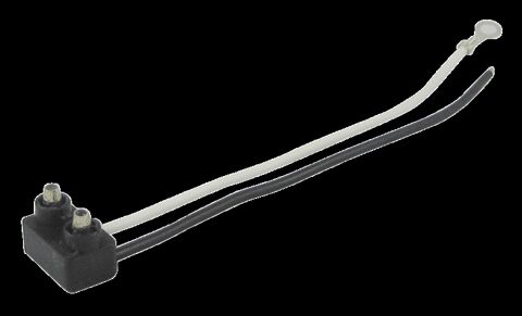 Single Contact Right Angle Plug w/ 1 Ring Terminal