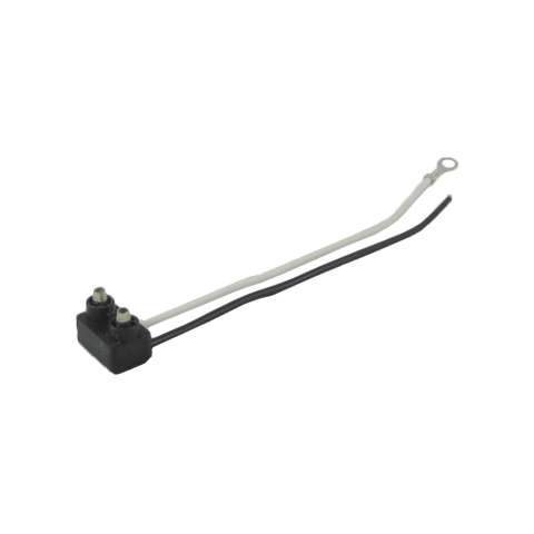 Single Contact Right Angle Plug w/ 1 Ring Terminal