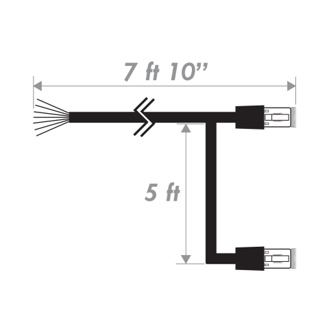 Dual Lampharness for use with LWP1332-2K & LWP6600S