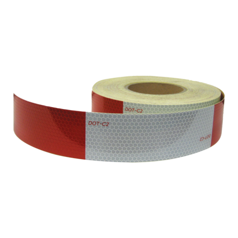 2″ Conspicuity Tape (Red/Silver) – 50ft&nbsp;Roll