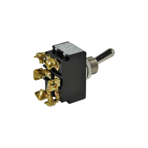 On-Off-On Chrome Toggle Switch 12V 6&nbsp;Screws