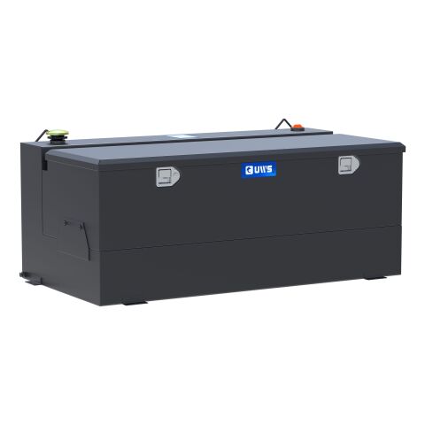 Matte Black 100-Gallon Steel-Aluminum Combo Transfer&nbsp;Tank